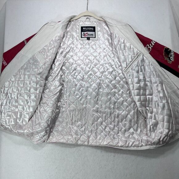 Nascar Dale Earnhardt Jr Jacket Men 2XL White Wilsons Leather Chase Authentics 8 - Picture 7 of 16
